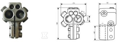 Zacisk transformatora TOGA 2/M16 (BK - 1115-811-216-350/004